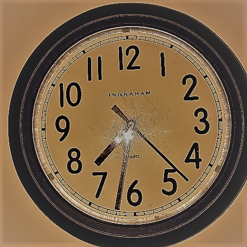 The imperfect clock picture signifies the imperfect nature of time with Parkinson's.